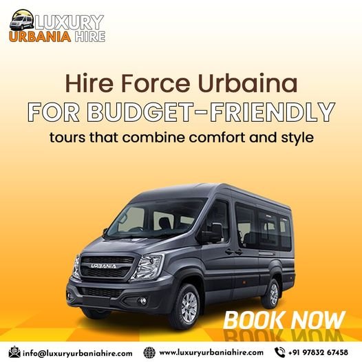 Luxury Urbania Hire – 9, 10, 12, 17 Seater Force Urbania Service in Jaipur